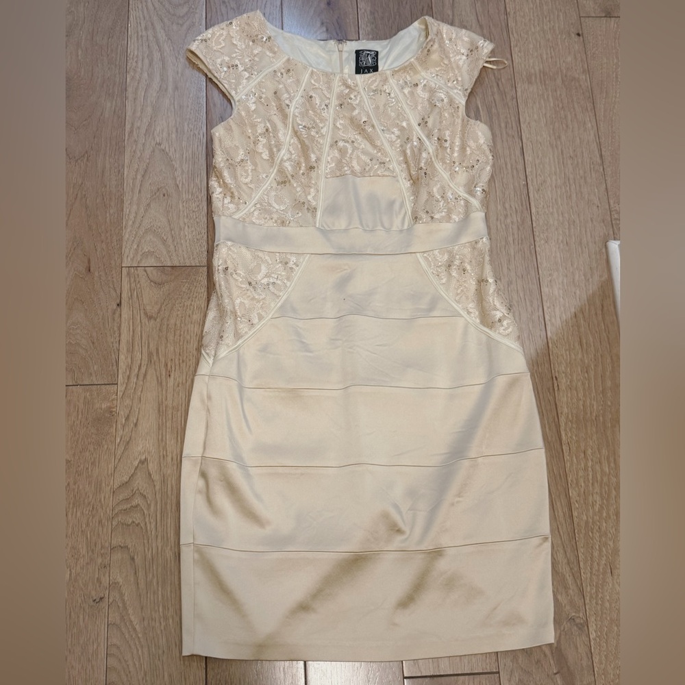 Jax Cream Lace Mini Dress